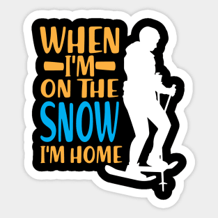 Snowshoe Hiking Sticker